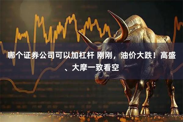 哪个证券公司可以加杠杆 刚刚,油价大跌!高盛、大摩一致看空